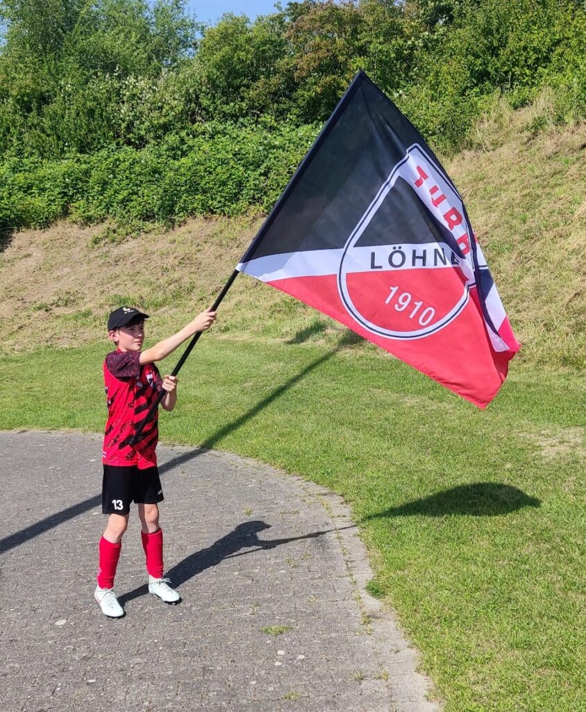 Malte mit Fahne